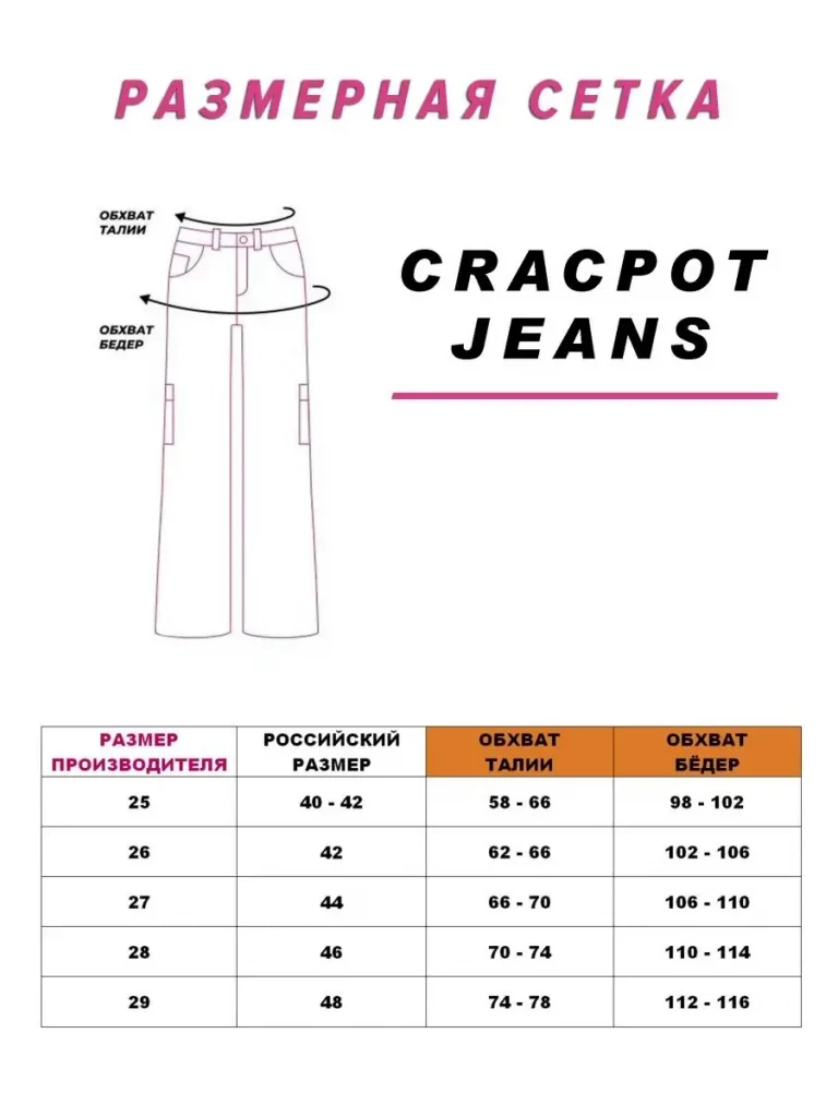 Джинсы карго CRACPOT — изображение 2