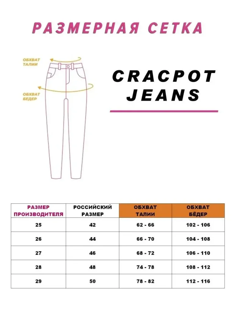 Женские джинсы CRACPOT — изображение 2
