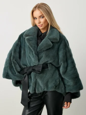 Шуба из норки оверсайз